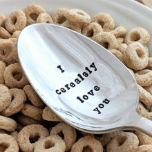 Load image into Gallery viewer, Hand Stamped Vintage Silver Plate Spoon